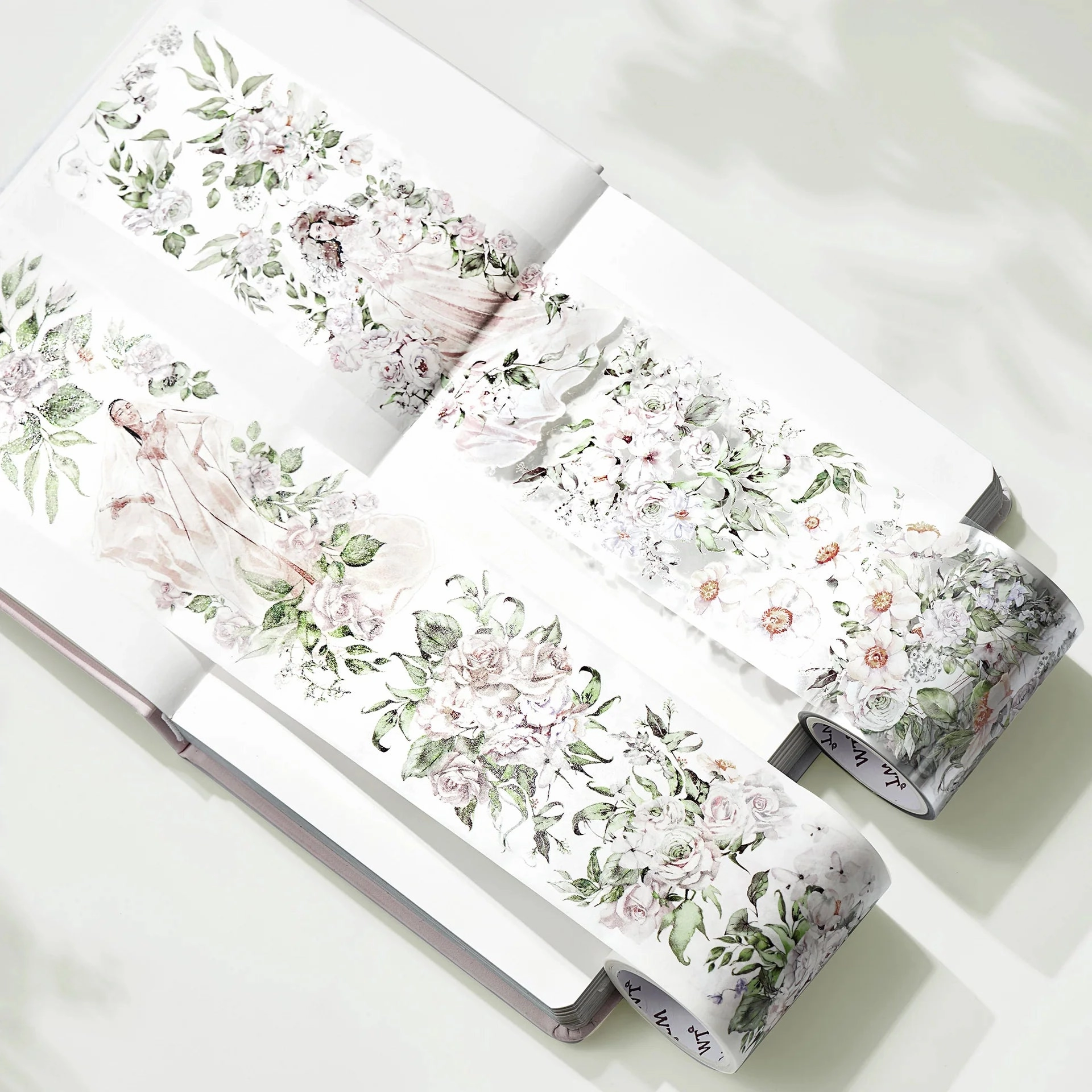 Floral Soliloquy Wide Washi/Pet Tape synthetic