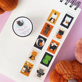 antislip deluxe Halloween Cats Stamp Washi Tape