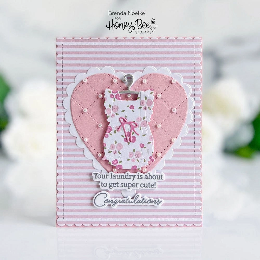 earthy shockproof Inside: Welcome Baby Sentiments - 6X6 Stamp Set