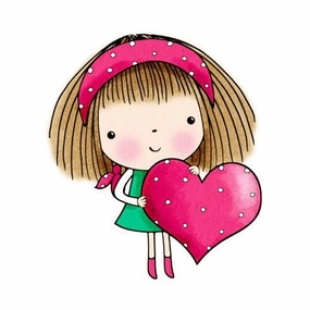 Mimi'S Heart Rubber Stamp paper biodegradable