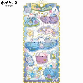 glossy wrapped Obakenu Water-Filled Shaker Sticker - Water Play