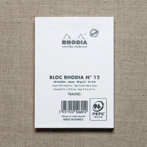 large Rhodia Ice Lined Pad,  3.38 X 3.75 Inches