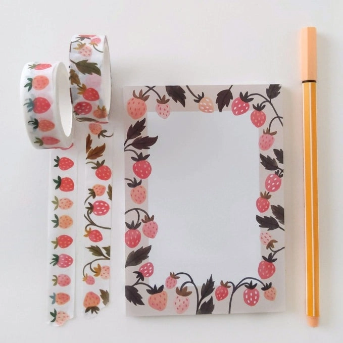multipurpose Strawberry Garden Notepad