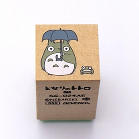 Totoro & Umbrella Rubber Stamp giant