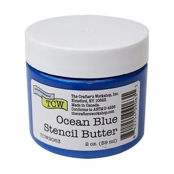 compact Stencil Butter - Ocean Blue