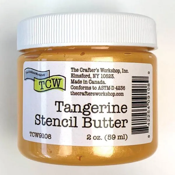 Stencil Butter - Tangerine square