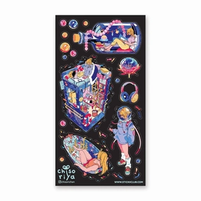 rubber recycled Stickii Aquatic Life (#1) Sticker Sheet