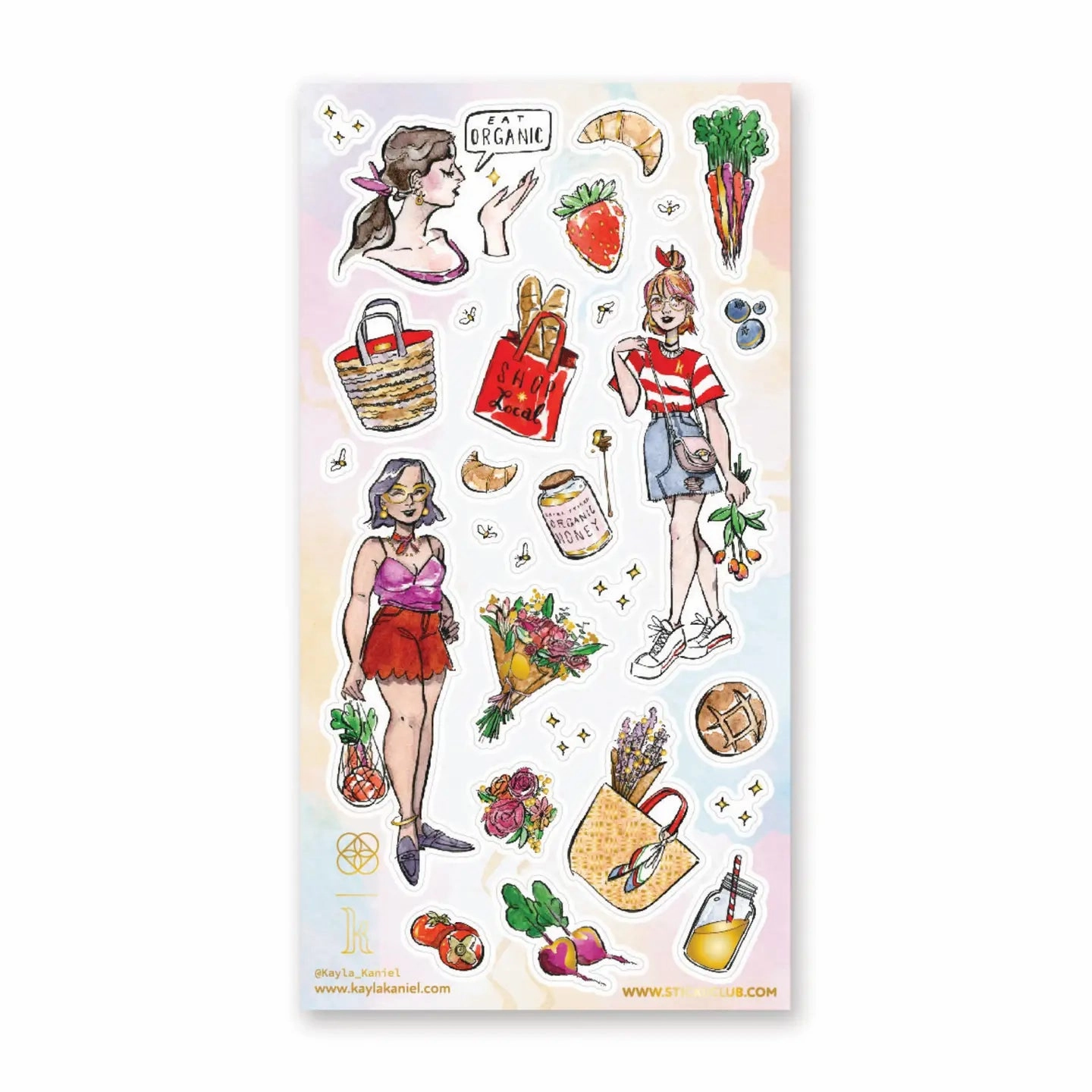 Stickii At The Farmer'S Market Sticker Sheet trendy