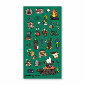 Stickii Camping Ghosties Sticker Sheet bestselling