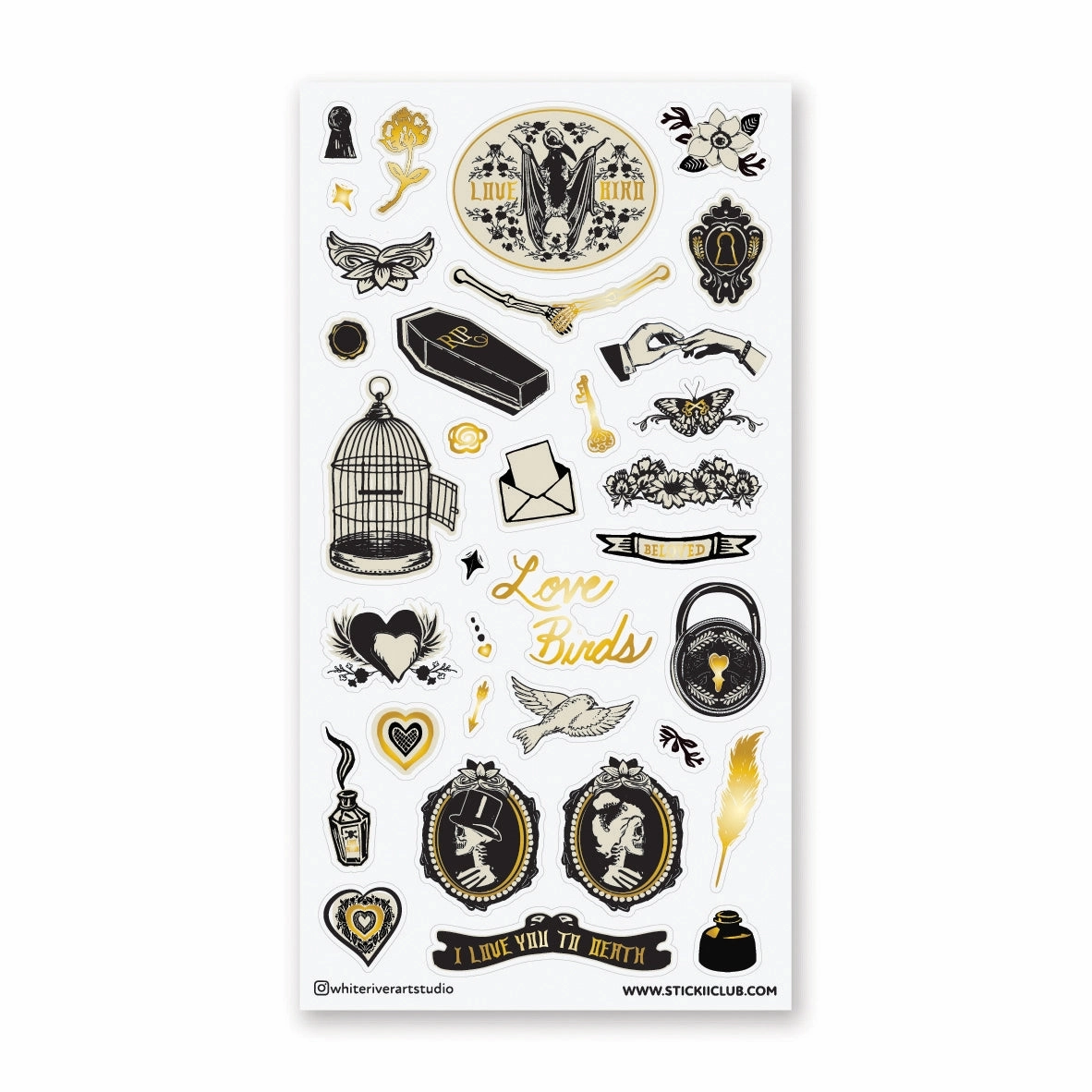 Stickii Eternally Yours Sticker Sheet resin alloy