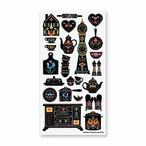 Stickii Folk Kitchen Sticker Sheet wholesale