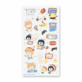 Stickii Furry Gamers Sticker Sheet set affordable