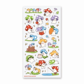 wrapped bestselling Stickii Little Mushies Sticker Sheet