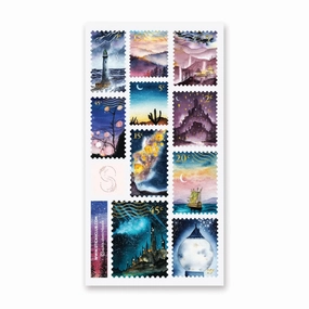 Stickii Night Sky Stamps Sticker Sheet large neutral