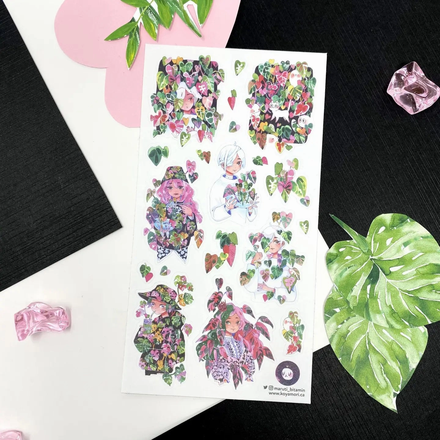 Stickii One With Nature Sticker Sheet collapsible single