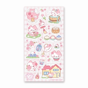 Stickii Sakura Snow Day Sticker Sheet loose finest