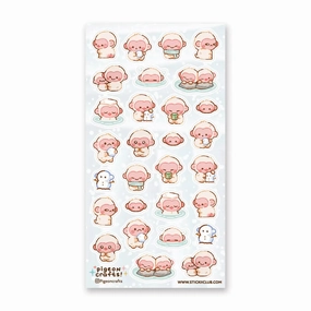 Stickii Snow Monkey Onsen Sticker Sheet colorful bundle