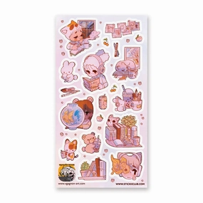 multipack boxed Stickii Study & Chill Sticker Sheet