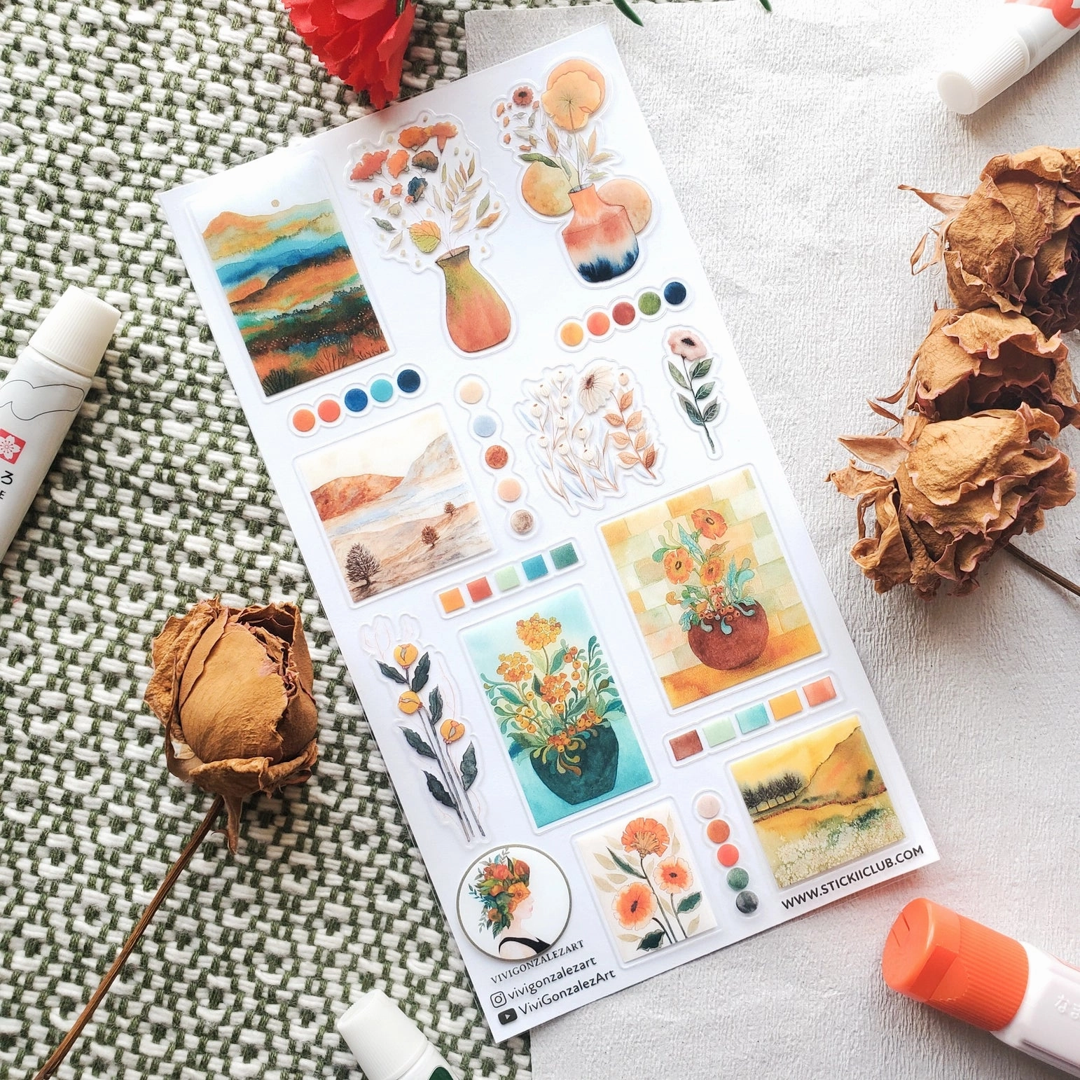 paper trusted Stickii Stunning Nature Sticker Sheet