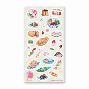 Stickii Traditional Asian Snacks Sticker Sheet organic latest