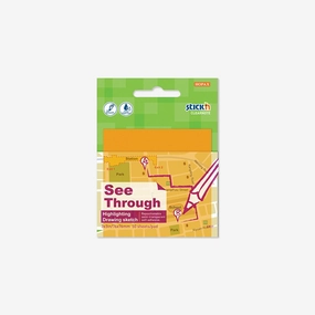 Sticky Notes // Semi-Transparent Orange locking