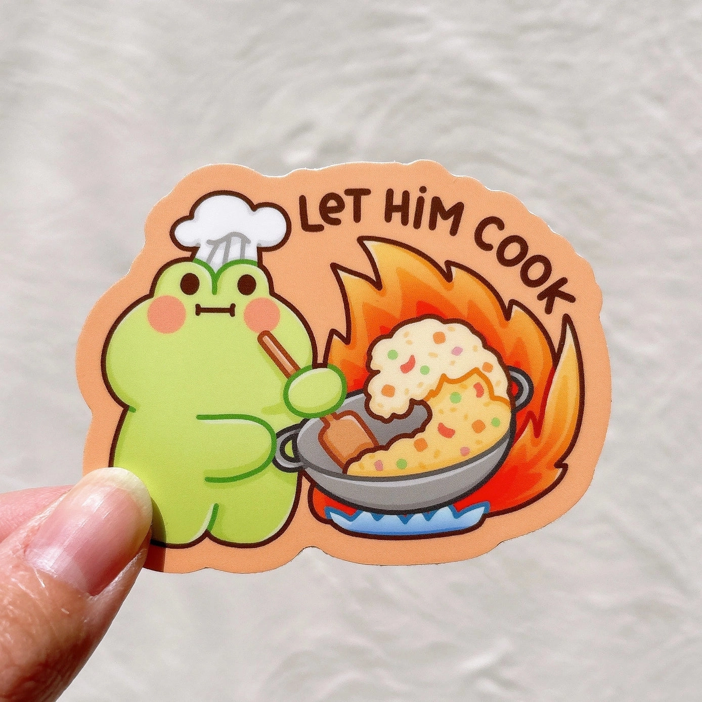 Stickyriceco Vinyl Sticker - Let Him Cook steel