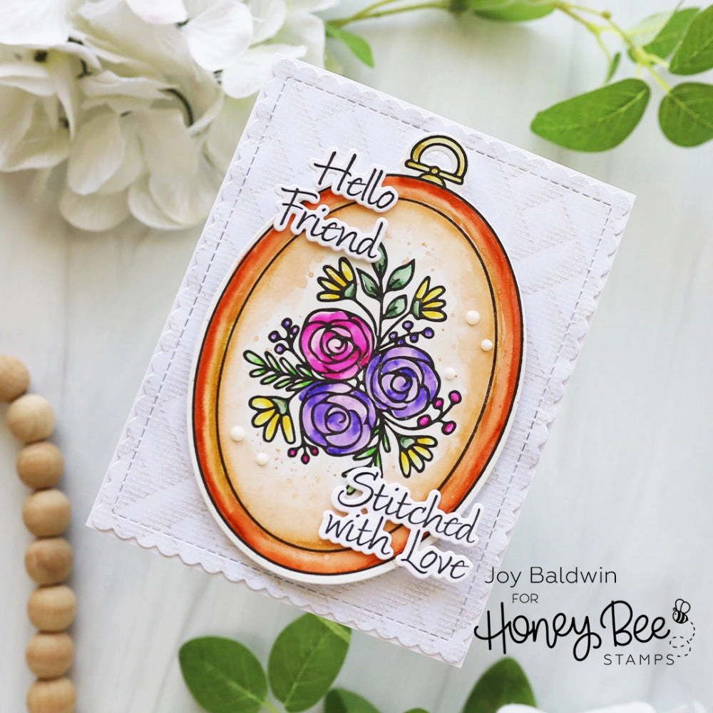 Stitched With Love - 6"X8" Stamp Set quality