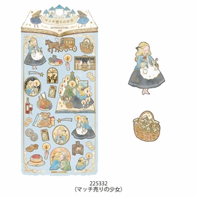 paper sealed Story Book Sticker Sheet - The Little Match Girl
