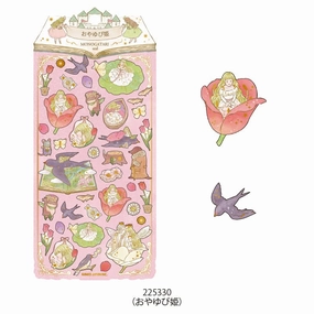 vintage superior Story Book Sticker Sheet - Thumbelina