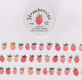 Strawberries Washi Tape quickdry