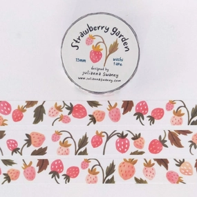 Strawberry Garden Washi Tape metallic short