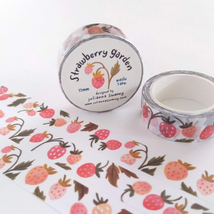 Strawberry Garden Washi Tape linen