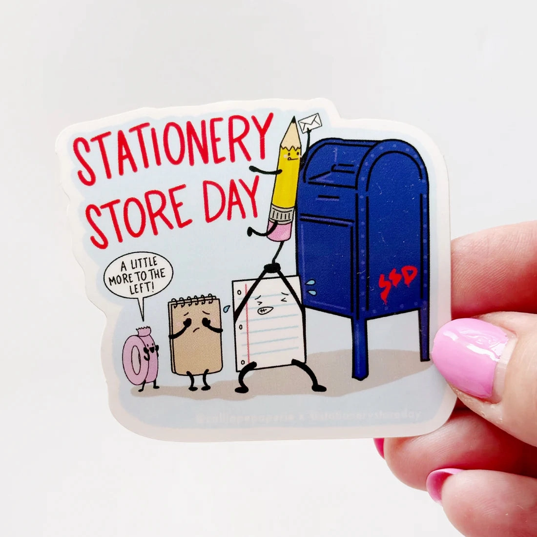 Street Team At The Mailbox Ssd Vinyl Sticker small wrapped