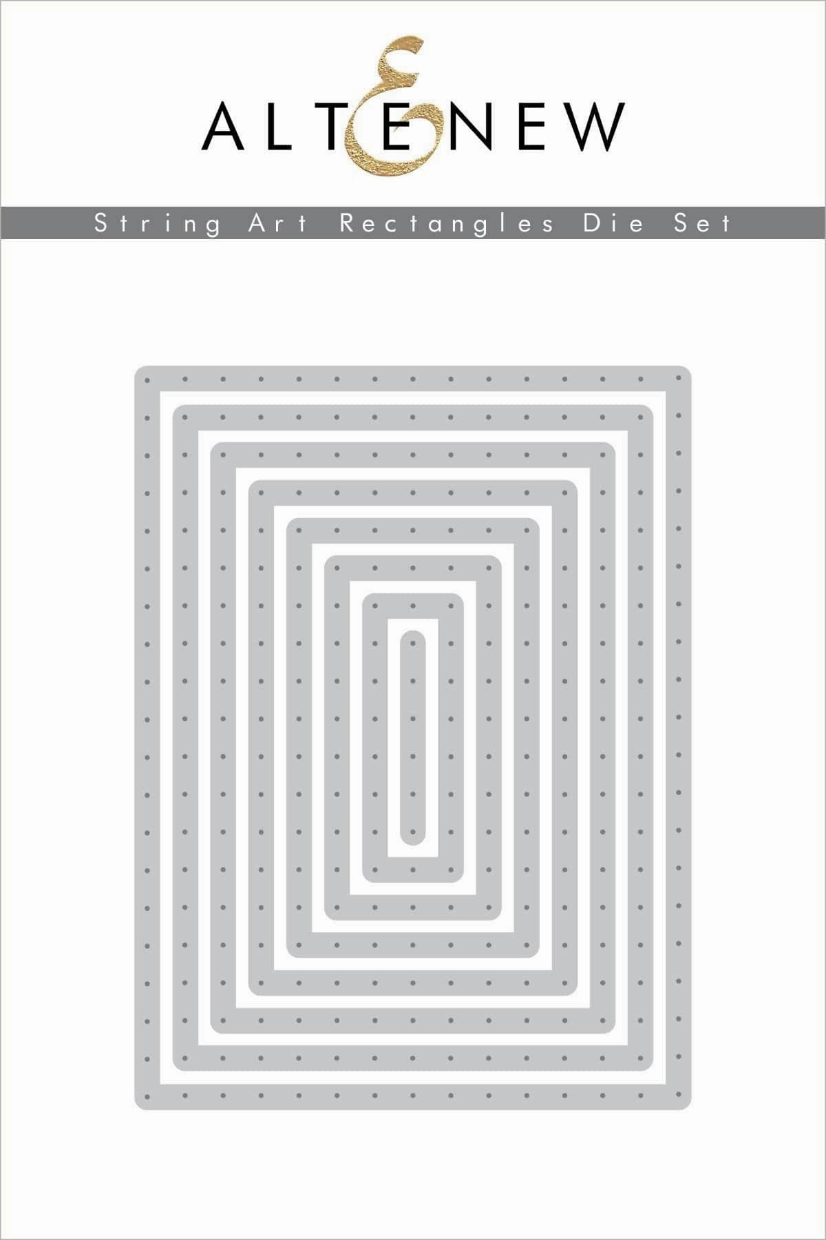 String Art Rectangles Die Set tiny plastic