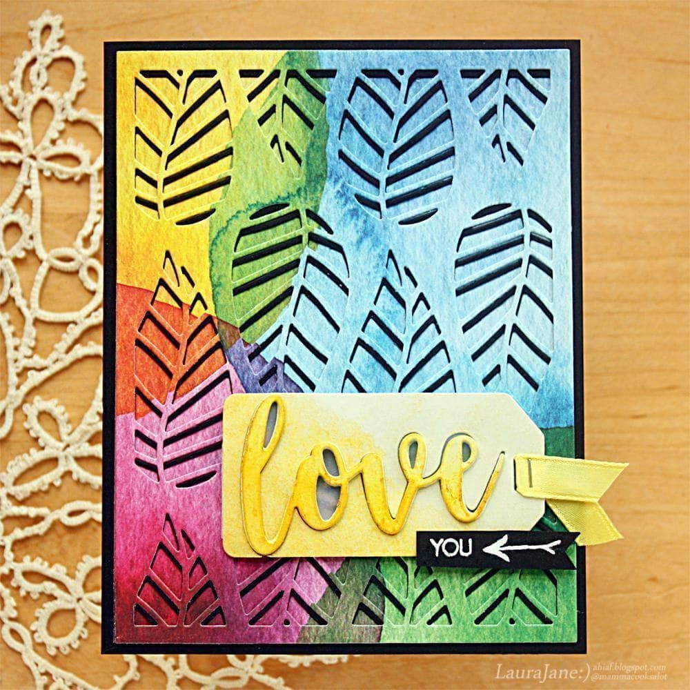 Striped Leaf Cover Die cool