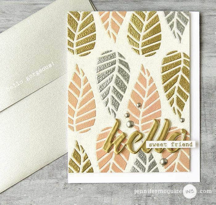 Striped Leaf Cover Die essential valuable