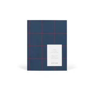 Notem Uma Flat Lay Notebook - Medium, Dark Blue, Dot Grid thin