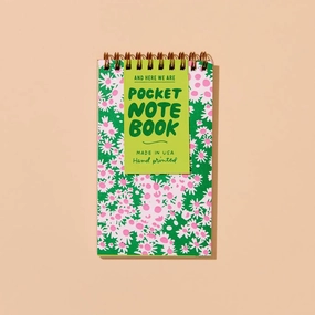 giant Aster Wildflower Reporter'S Spiral Bound Letterpress Notebook