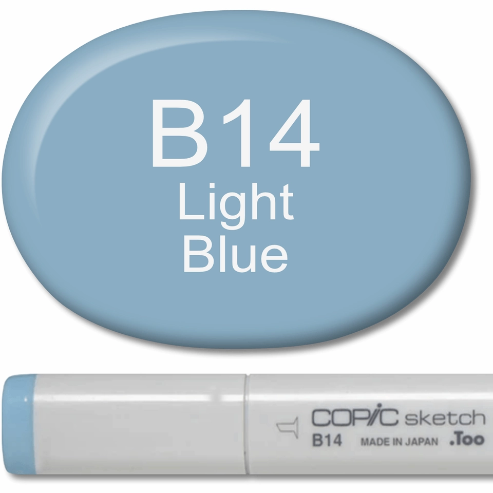 Copic Sketch Marker - B14 Light Blue minimalist waterproof
