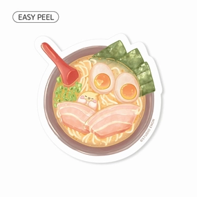 wooden organic Studio Enon Devyegg'S Ramen Dream Sticker