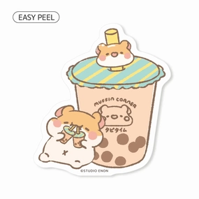 Studio Enon Muffinmaru Double Boba Sticker thin
