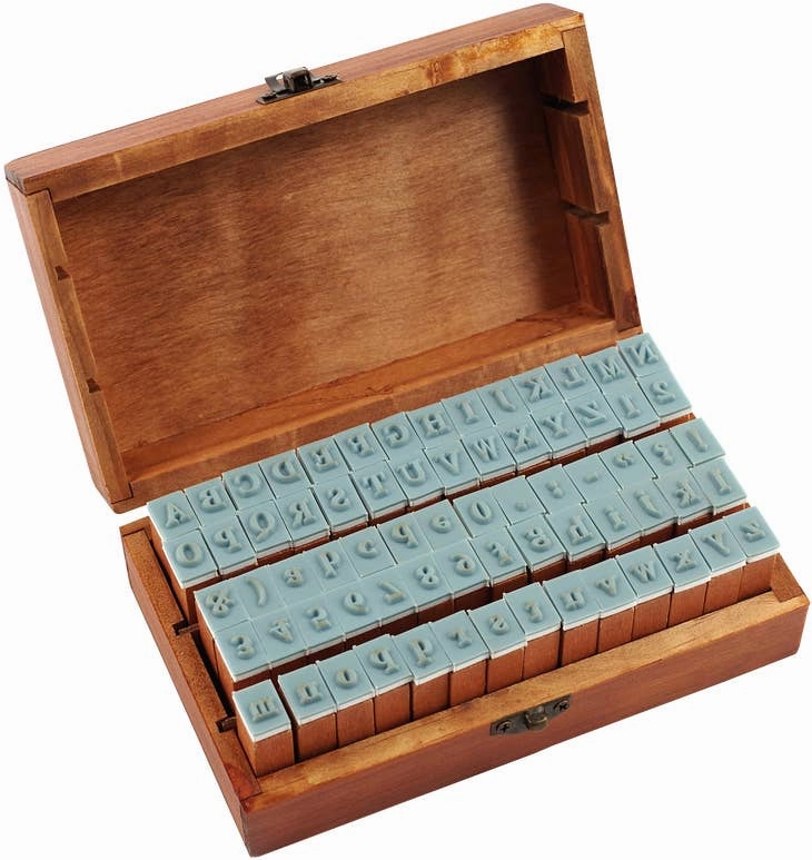 Studio Series Letterpress Stamp Set glass