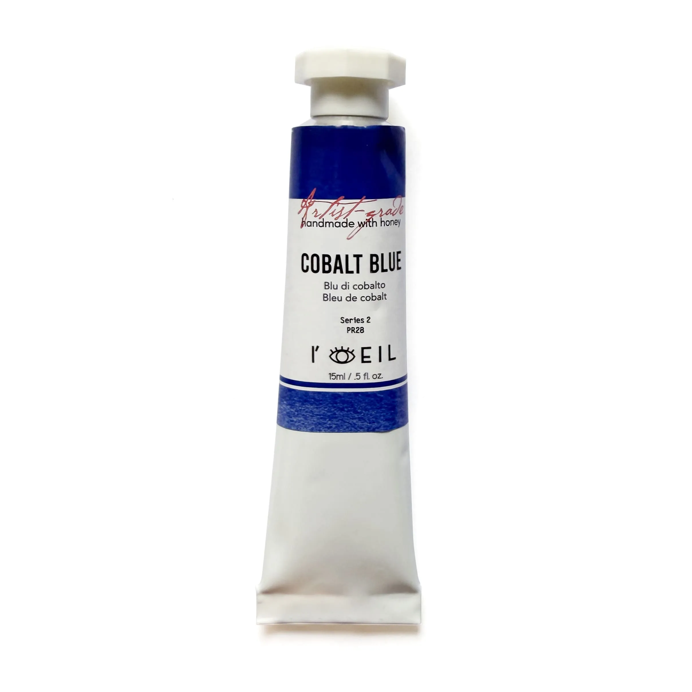 eco Cobalt Blue Deep Pb28 - Artist Grade Handmade Honey Based Watercolor Tube 15Ml