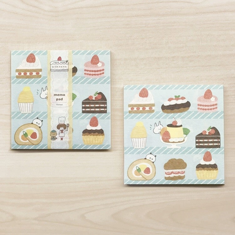 elegant Cake Shop Mizutama Memo Pad