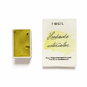 Citrine (Mineral) - Artist Grade Handmade Honey Based Watercolor Paint Full Pan 3.2Ml bright