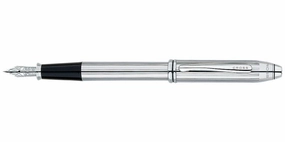 Cross Townsend Lustrous Chrome Fountain Pen mini sleek