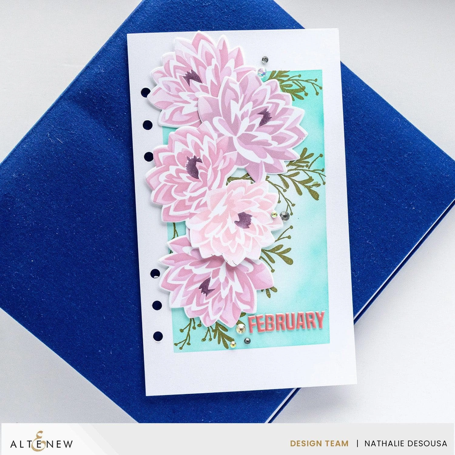 resin Dynamic Duo: Modern Dahlia Add-On Die Set