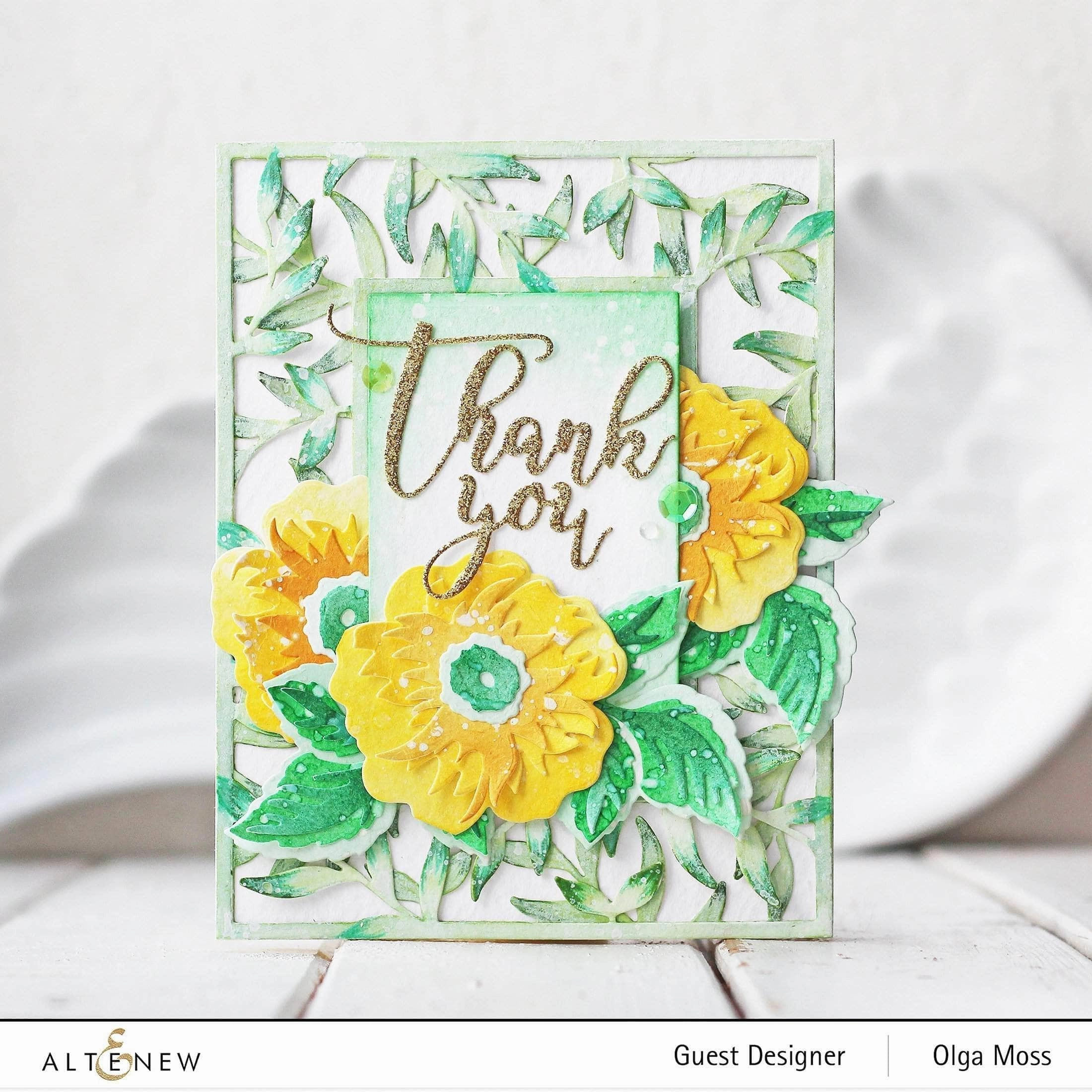 Leaf Frame Cover Die retro nonslip