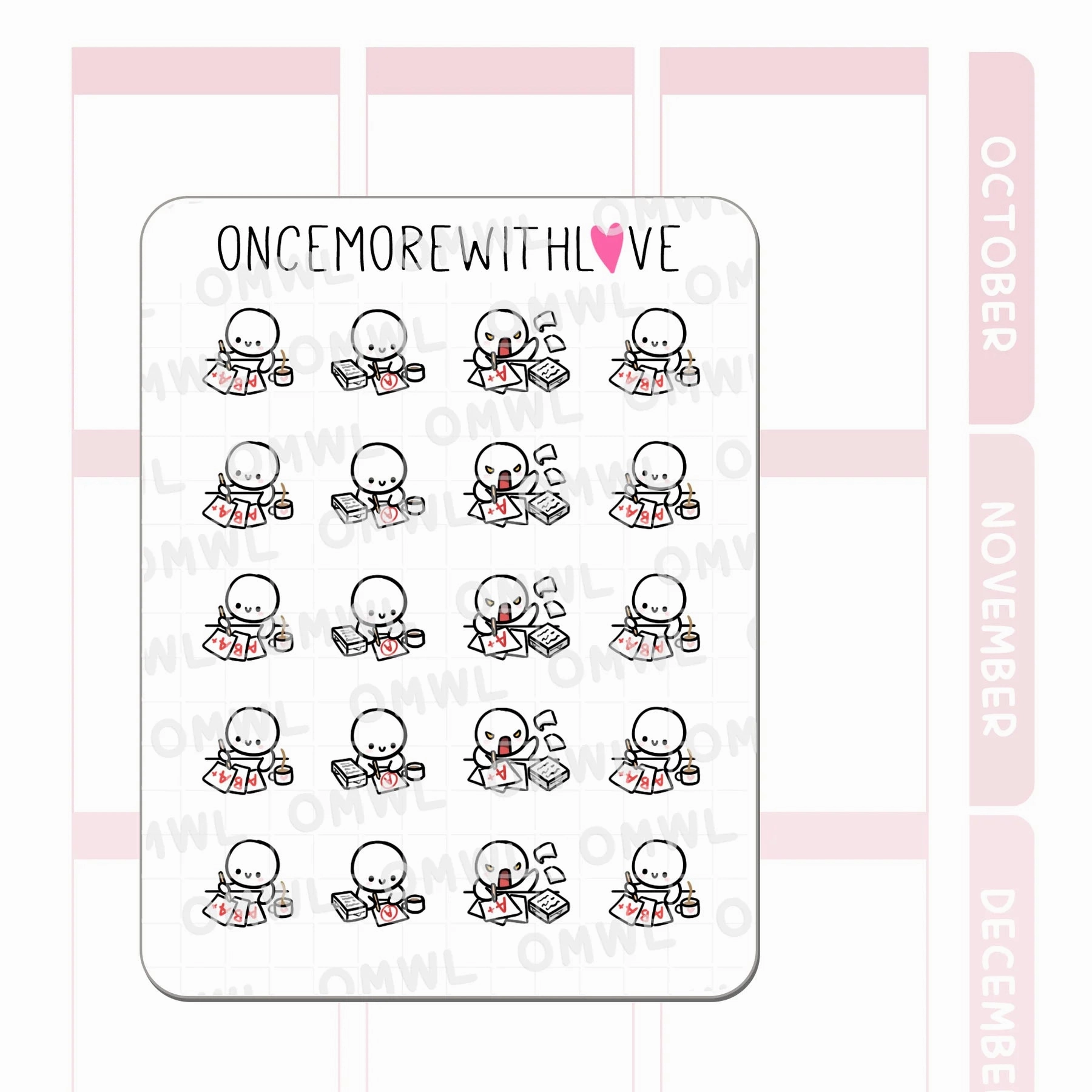 M1445 Grading And Marking Sticker Sheet bamboo