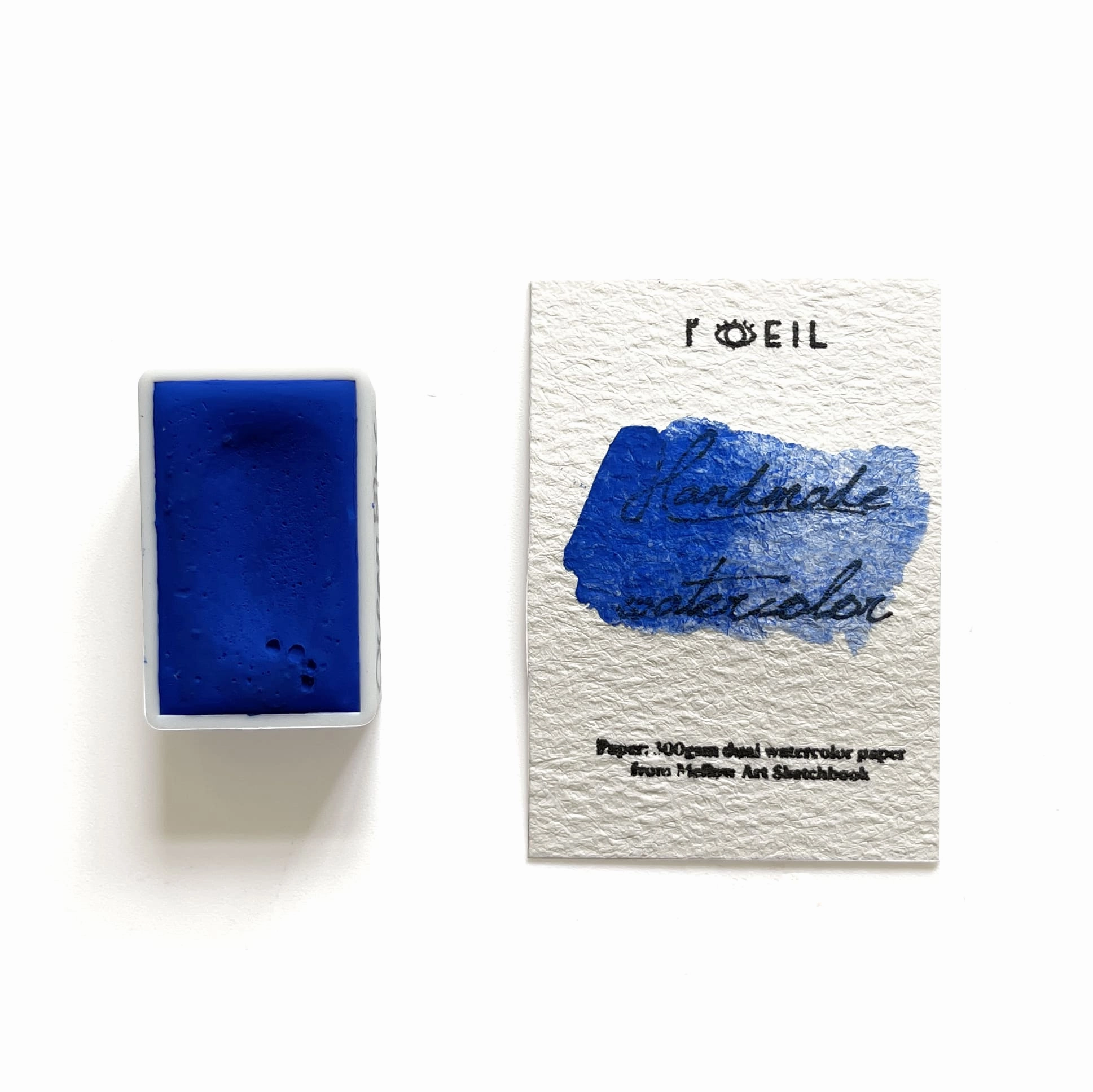 Ocean Blue - Artist Grade Handmade Honey Based Watercolor Paint Full Pan 3.2Ml maxi